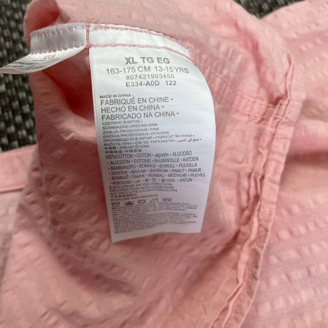 리바이스 썸머 투포켓 연핑크 레드택 반팔 셔츠 XL 상품이미지5