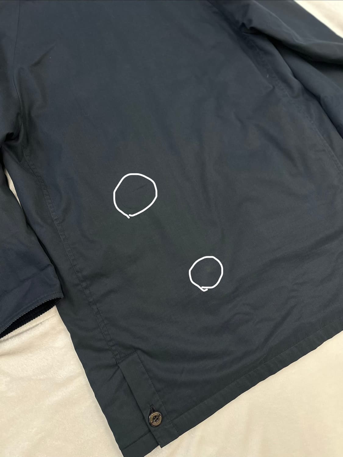 (M)버버리 코듀로이 라이닝 빈티지 헌팅 자켓 네이비 상품이미지9