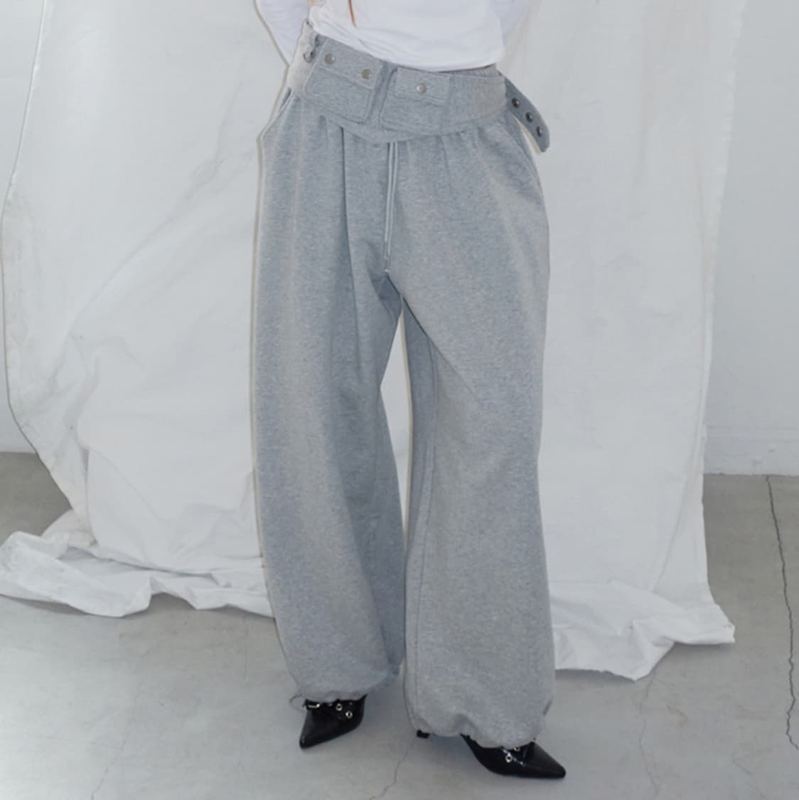 렌세 벨트세트 스웨트팬츠 상품이미지2