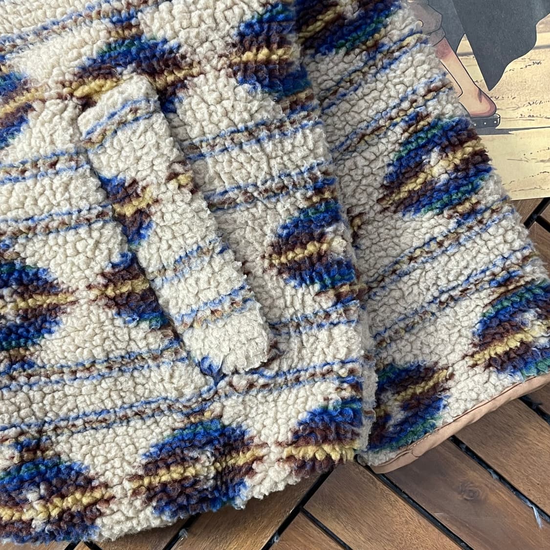 [L]빈티지 나바호 패턴 플리스 집업 자켓 상품이미지4