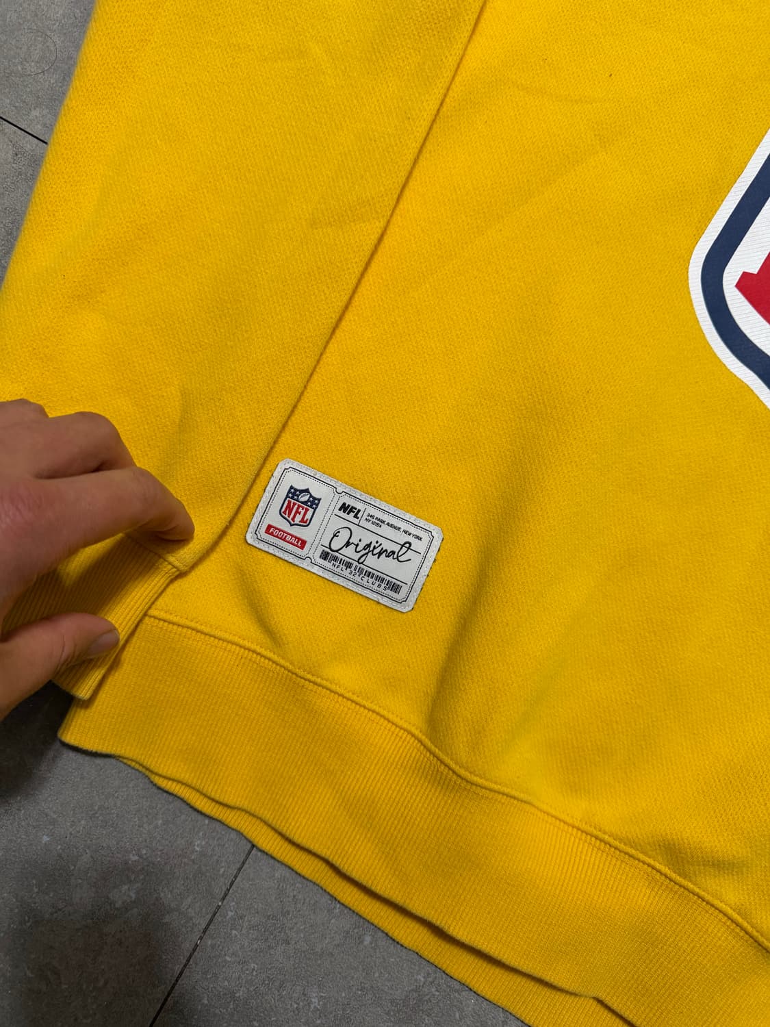 NFL  옐로우  빈티지  기모  스웻셔츠  95size   상품이미지3