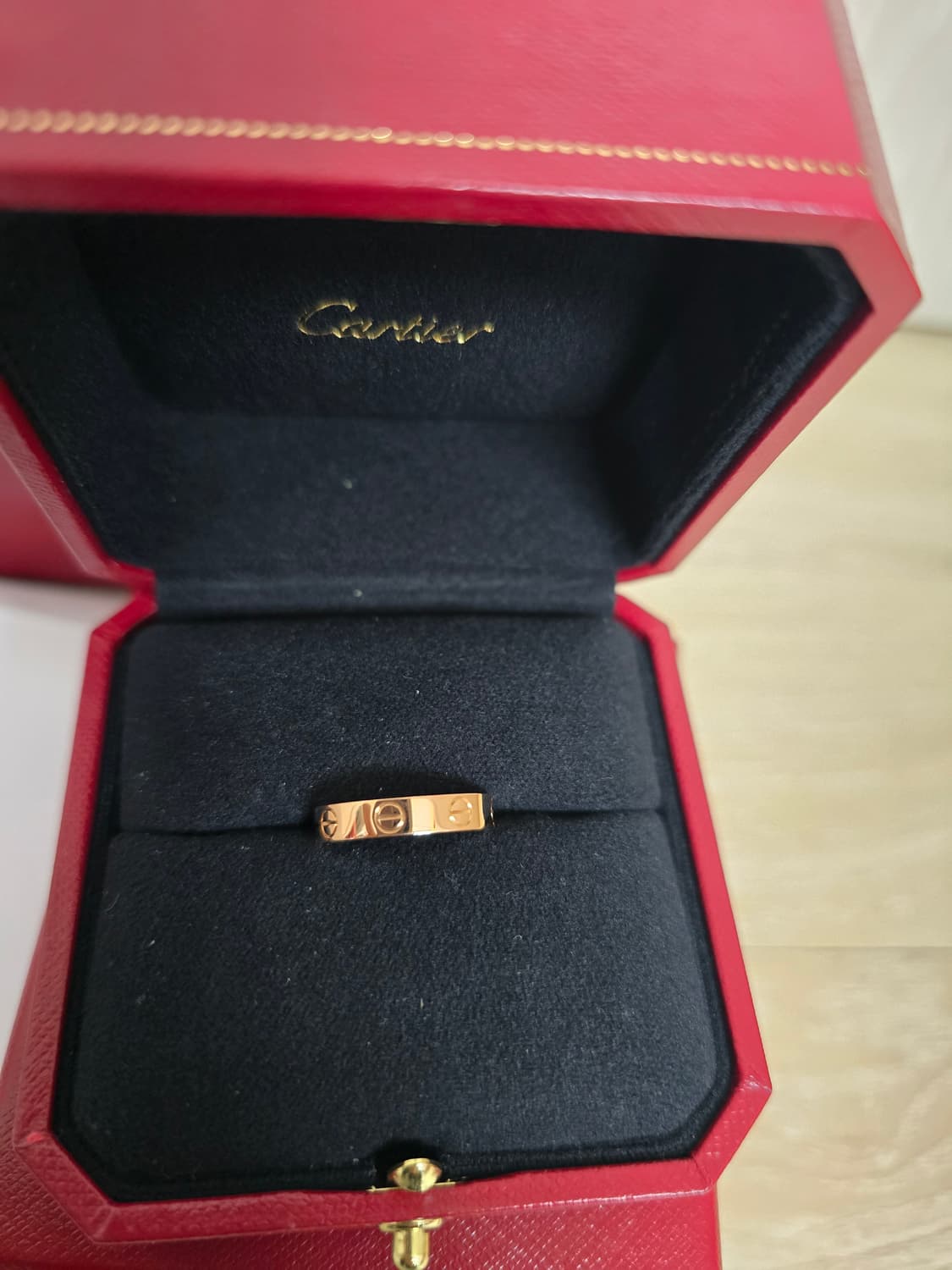 까르띠에 러브링 엘로우골드 51호  새상품 풀박스 상품이미지2