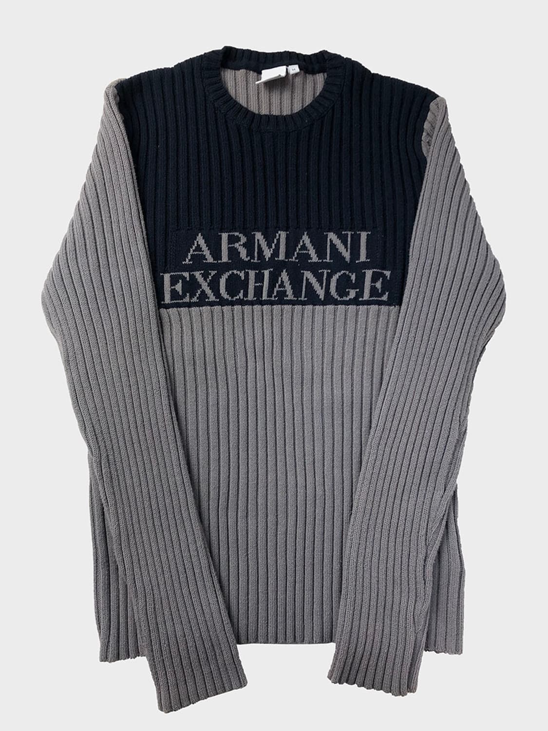 빈티지 아르마니 익스체인지 슬림핏 골지 니트 상품이미지1