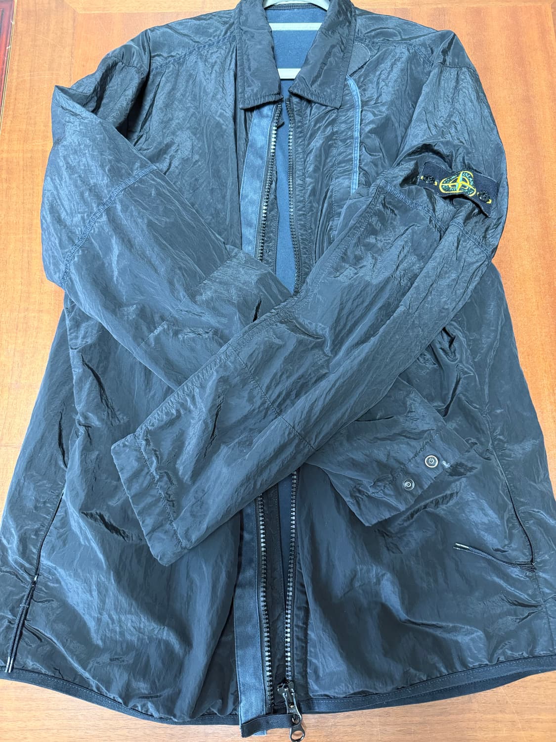 [XL] 스톤 아일랜드 18fw 나일론 메탈 자켓 블랙 상품이미지1