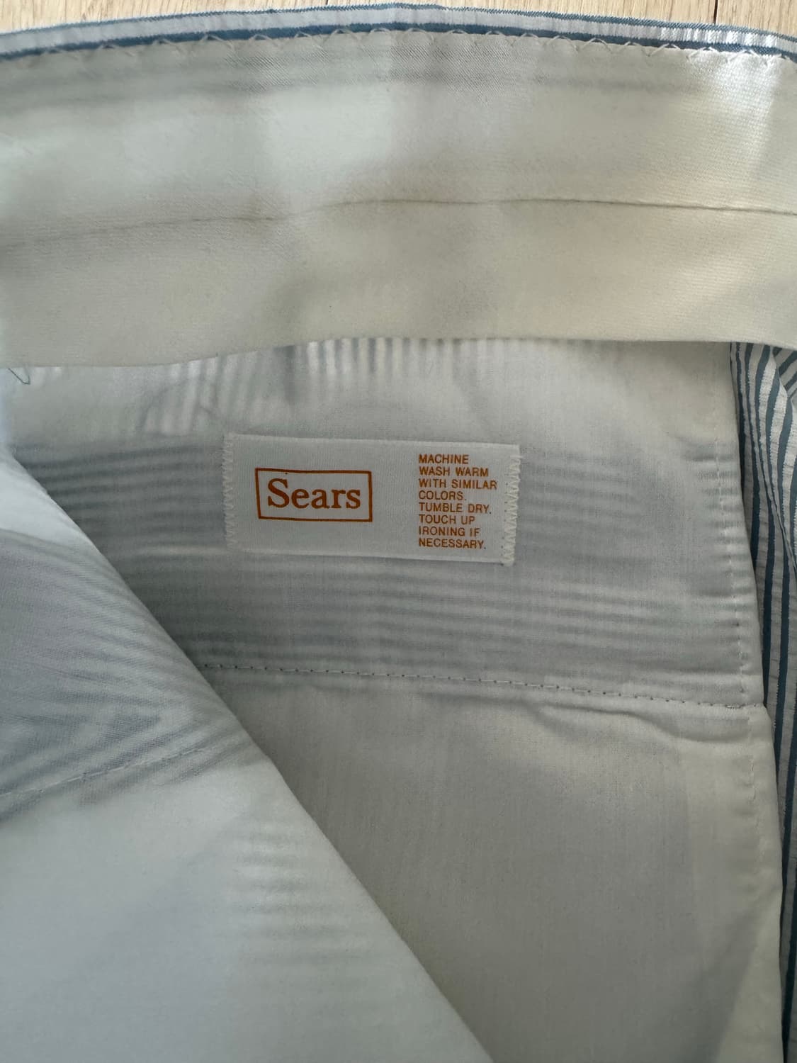 sears 시어서커 블루 스트라이프 팬츠 32 상품이미지3