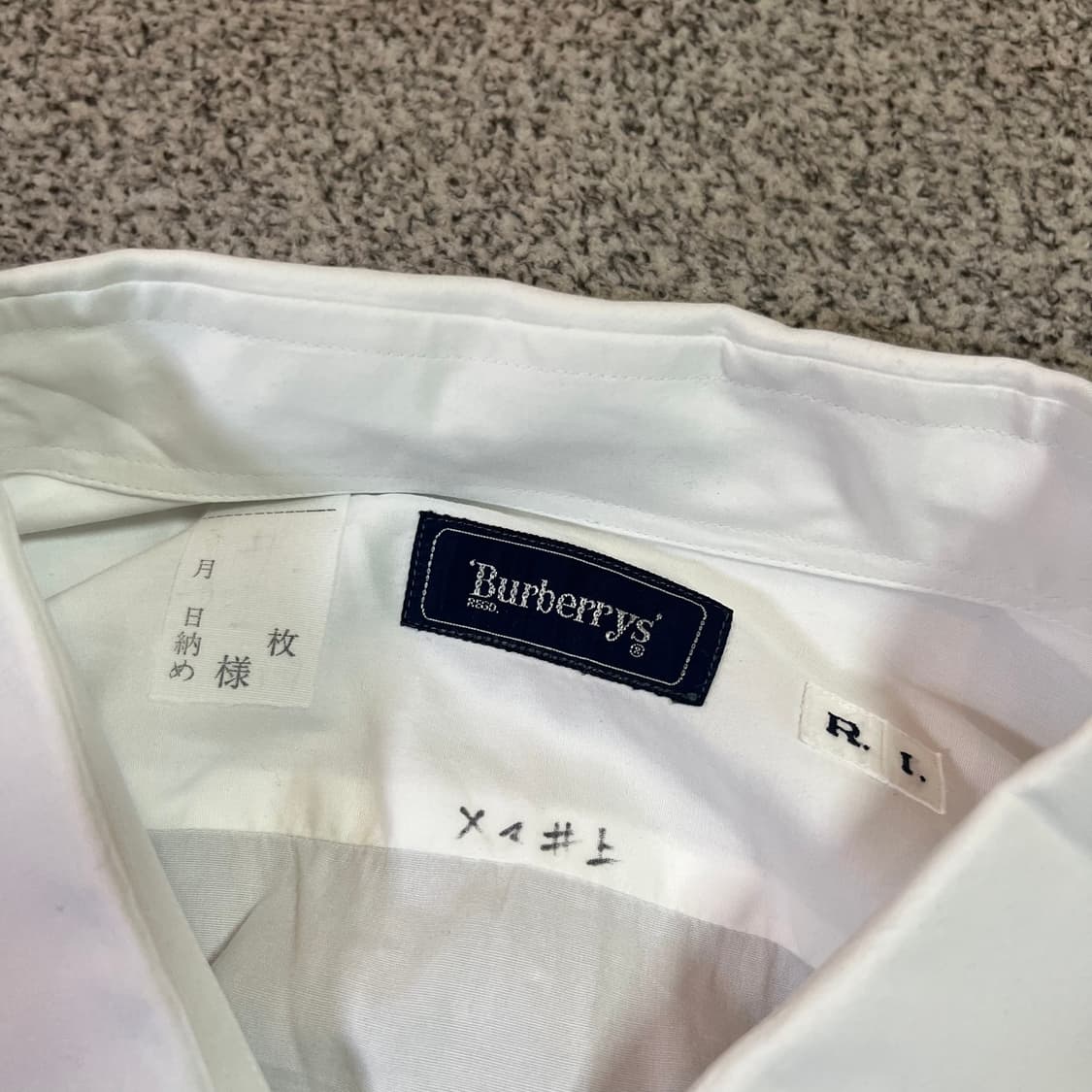 버버리 화이트 코튼 셔츠 상품이미지3
