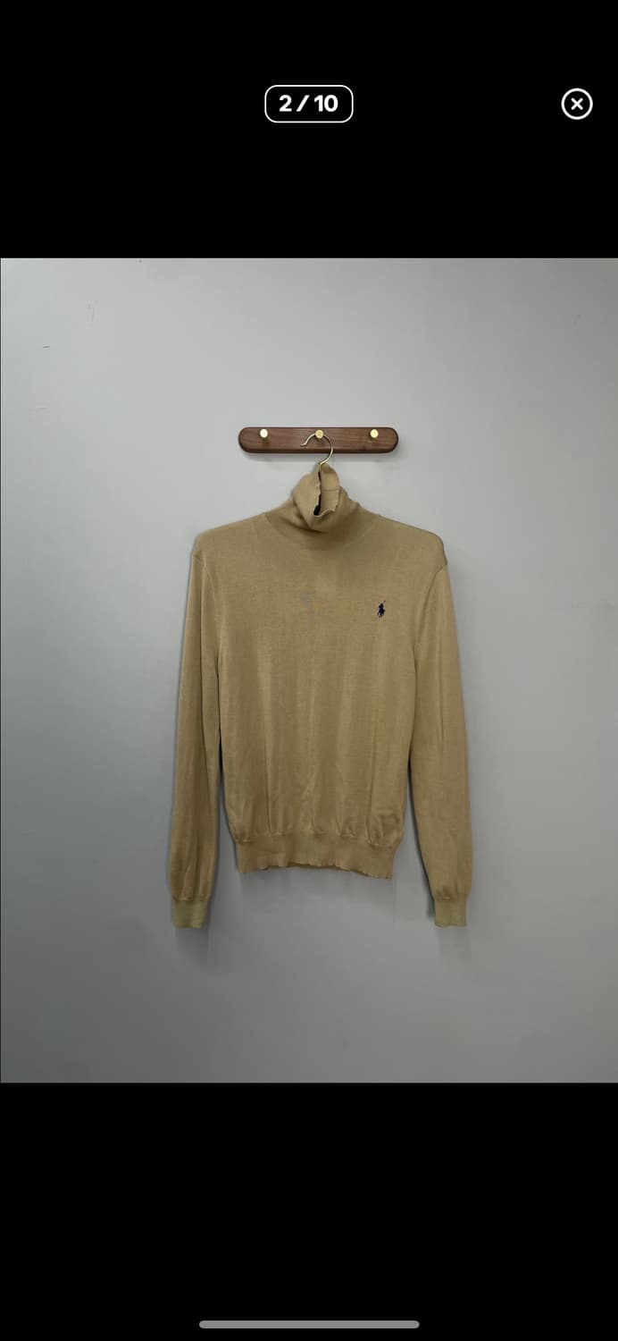 폴로랄프로렌 워셔블 울 터틀넥 베이지 니트 A3003 상품이미지2