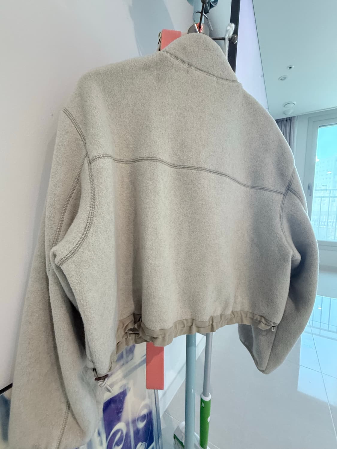 비이커 여성 플리스 자켓 베이지 새상품 상품이미지4