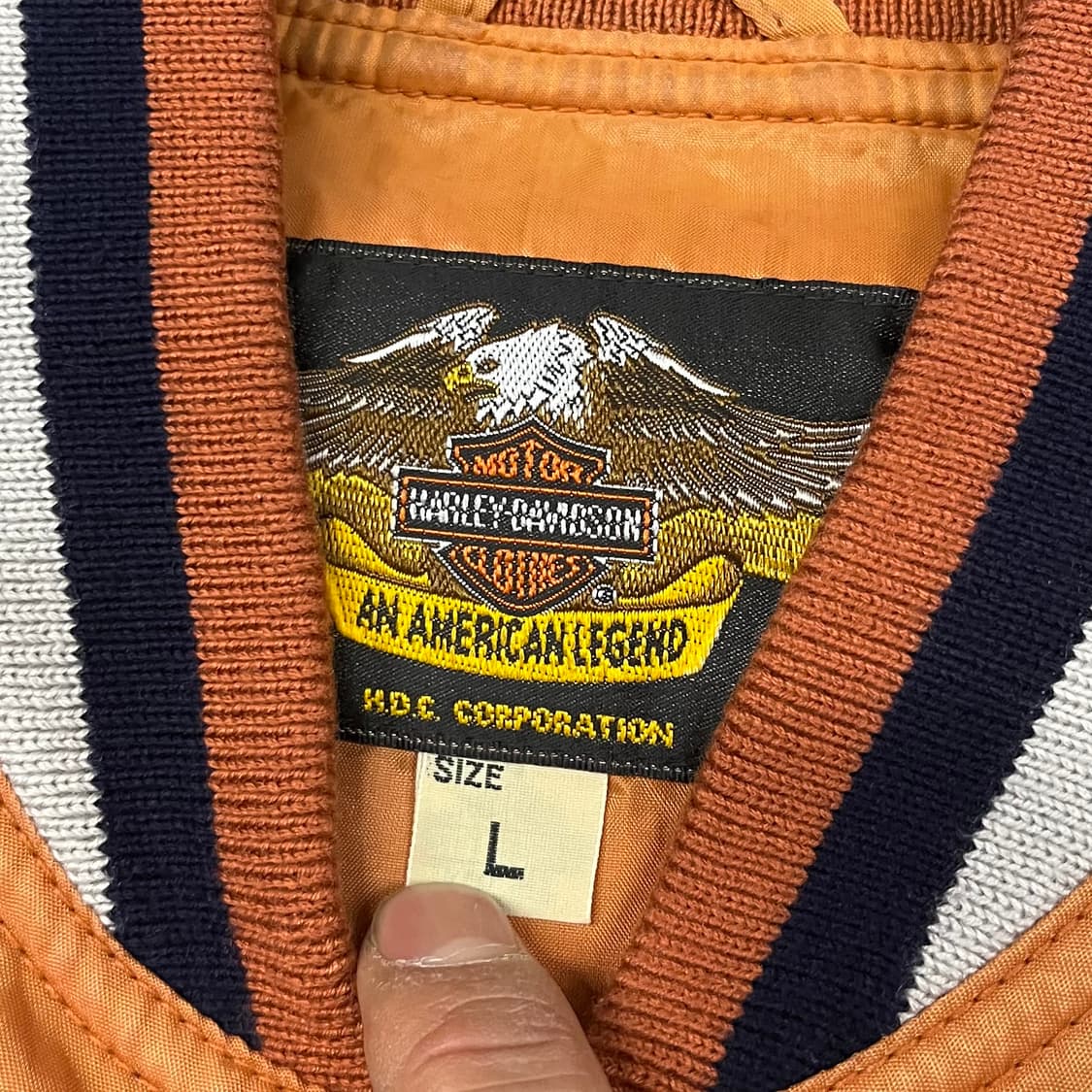 90s 할리데이비슨 플레임 봄버 자켓 (105-110) 상품이미지7