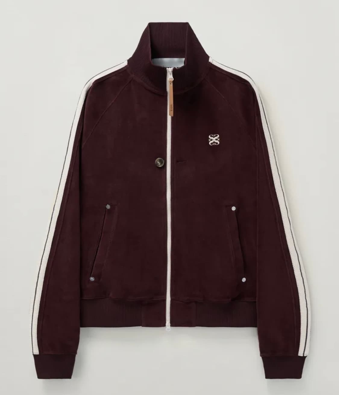 세터 로턴 벨루어 트랙 집업자켓 버건디(L) 아디다스나이키오와이아캄디네댓 상품이미지3