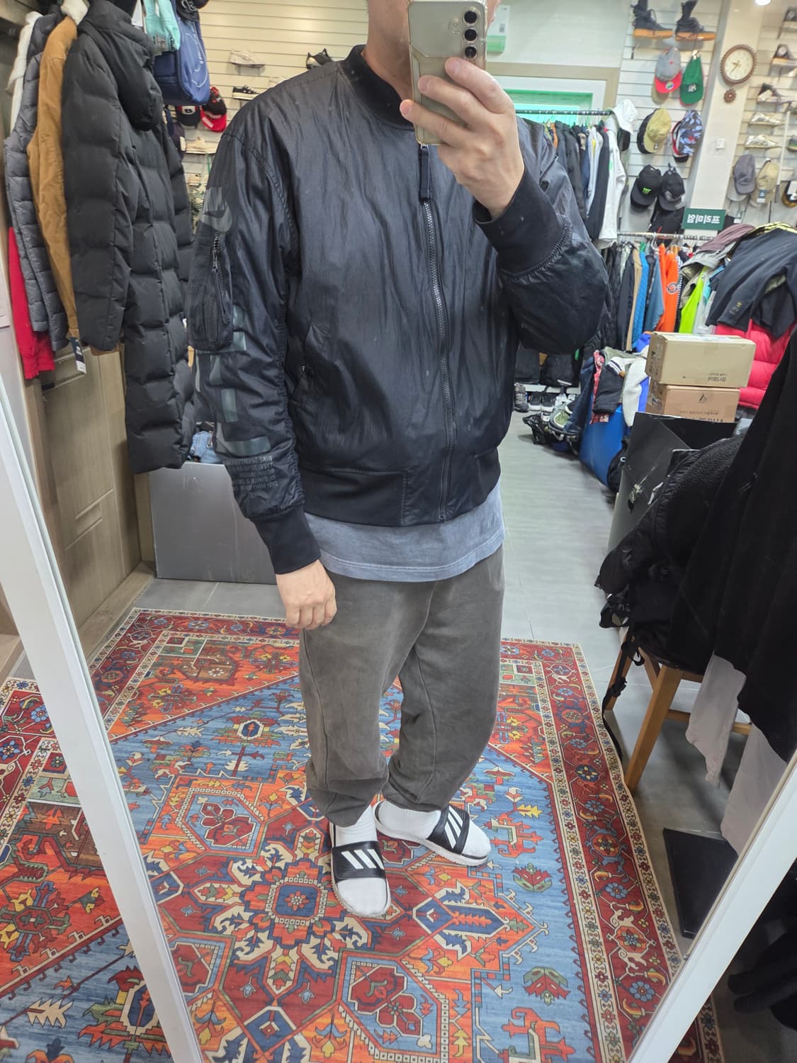 나이키 윈터 에어포스1 리버시블 항공 자켓 xl 상품이미지7