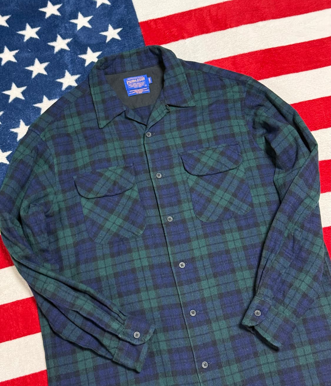 펜들턴 블랙워치 버진 울셔츠 Pendleton Wool Shirt[XL] 상품이미지5