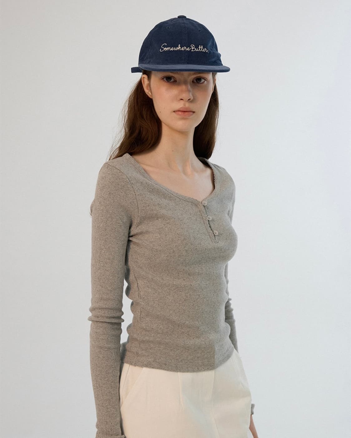 썸웨어버터 롱슬리브 그레이 상품이미지2