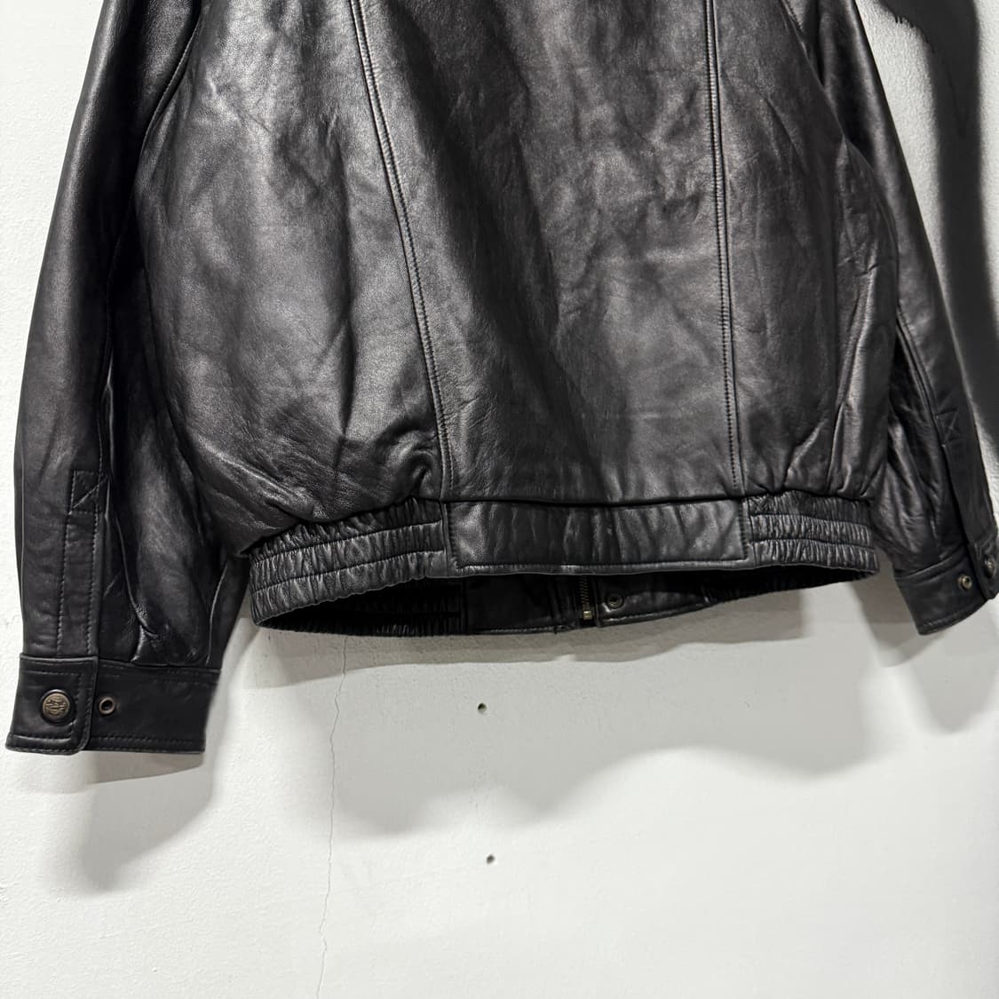 VTG 빈티지 100% 양가죽 빅사이즈 퍼 카라 탈부착 레더 자켓 상품이미지5