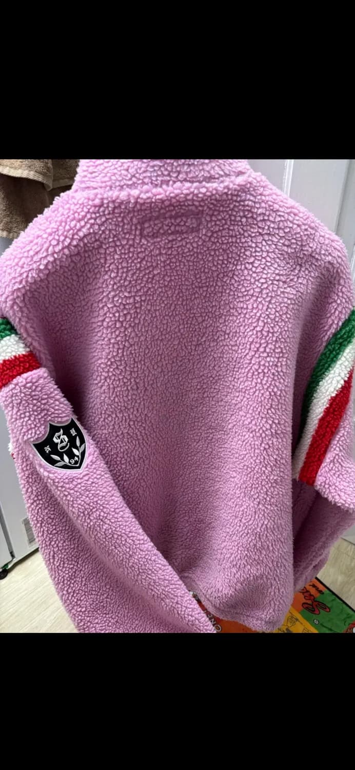 슈프림 아크 하프집 플리스 핑크 L 상품이미지5