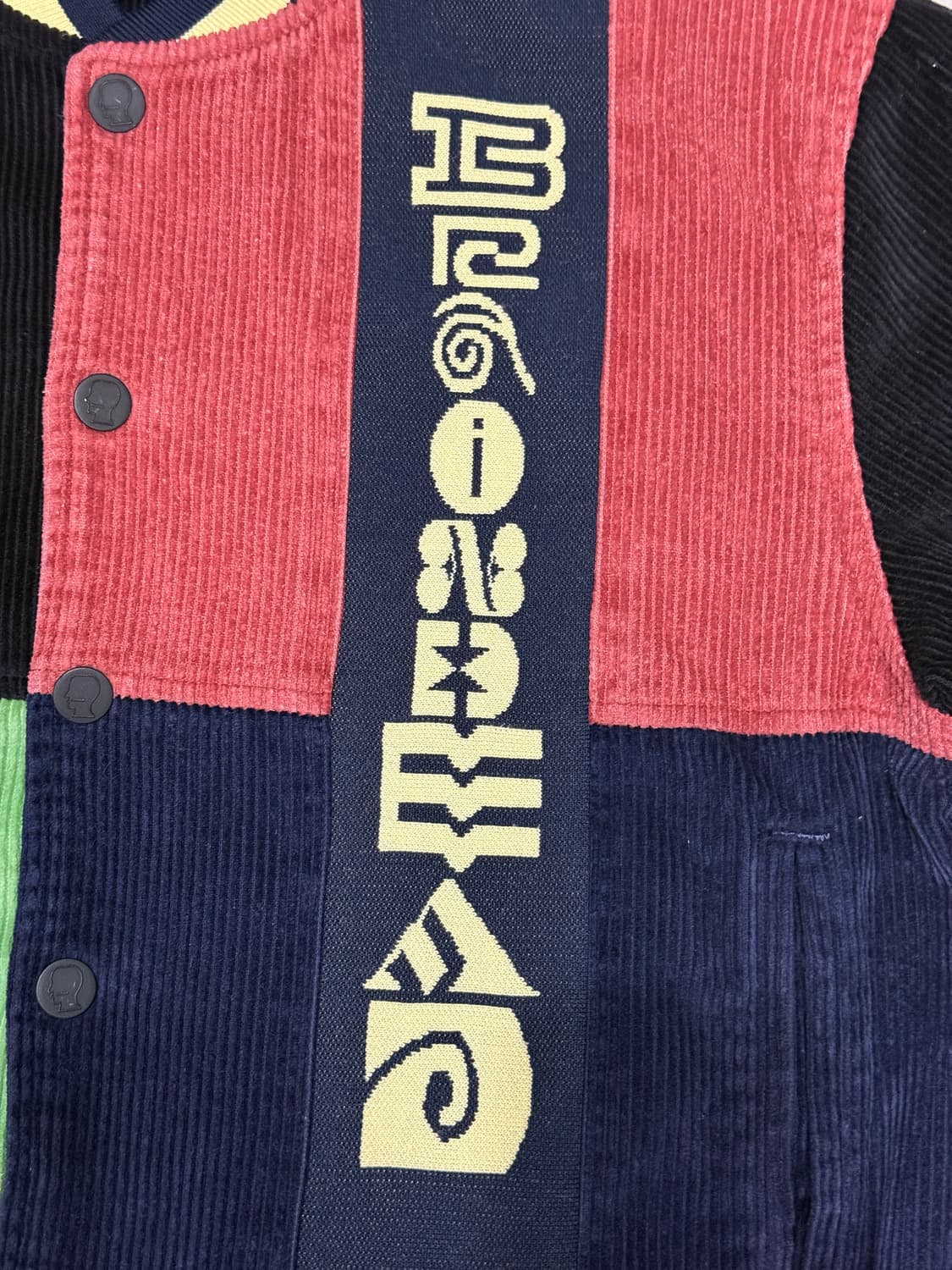 2021 브레인데드 멀티 칼러 코듀로이 스타디움 바시티 봄버 자켓 상품이미지3