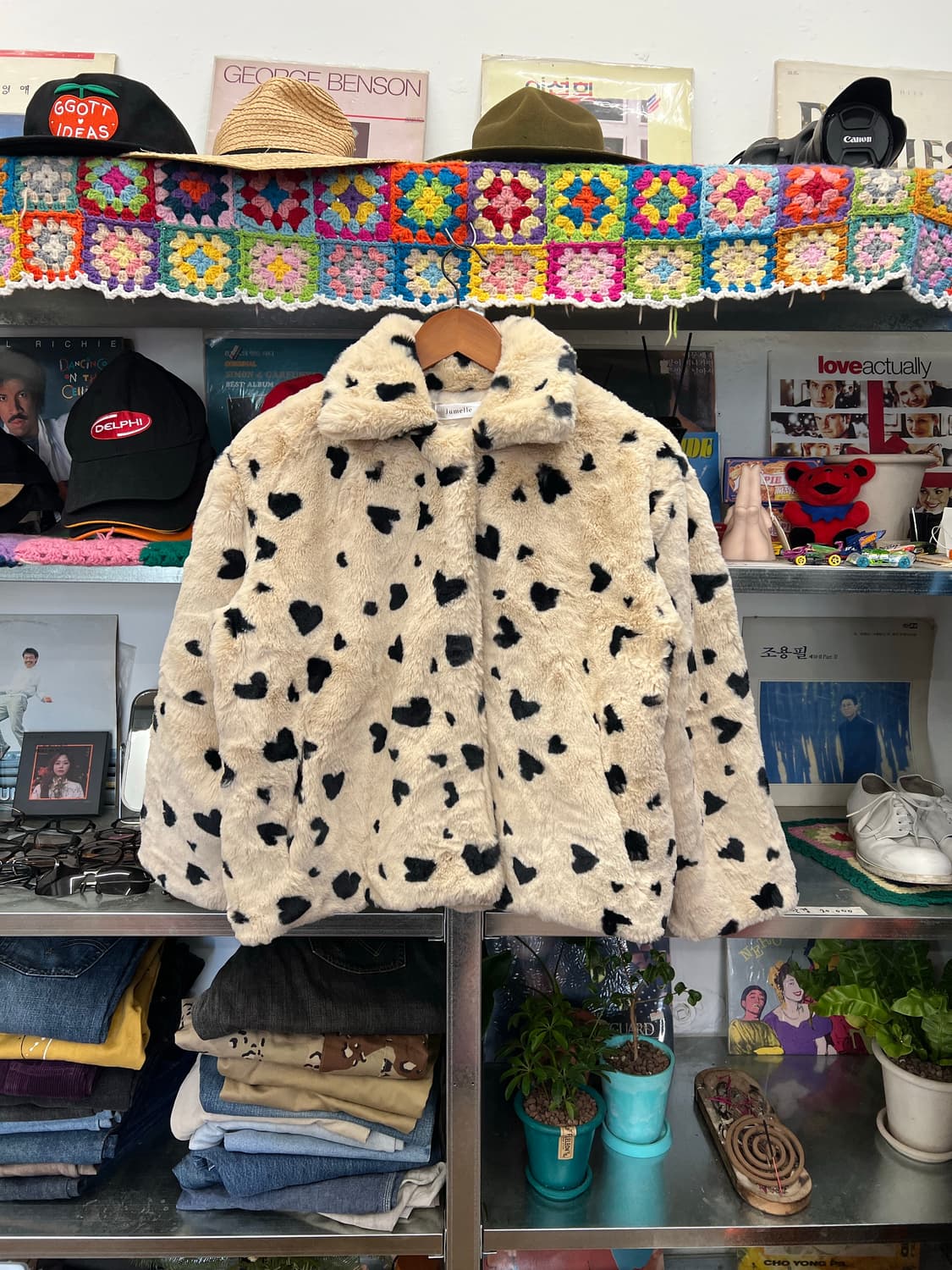 Jumelle Faux Fur Heart Jacket 상품이미지1