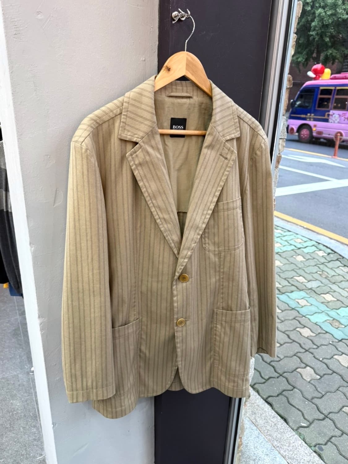 48/ 휴고보스 블랙라벨 스트라이프 블레이저 자켓 상품이미지2