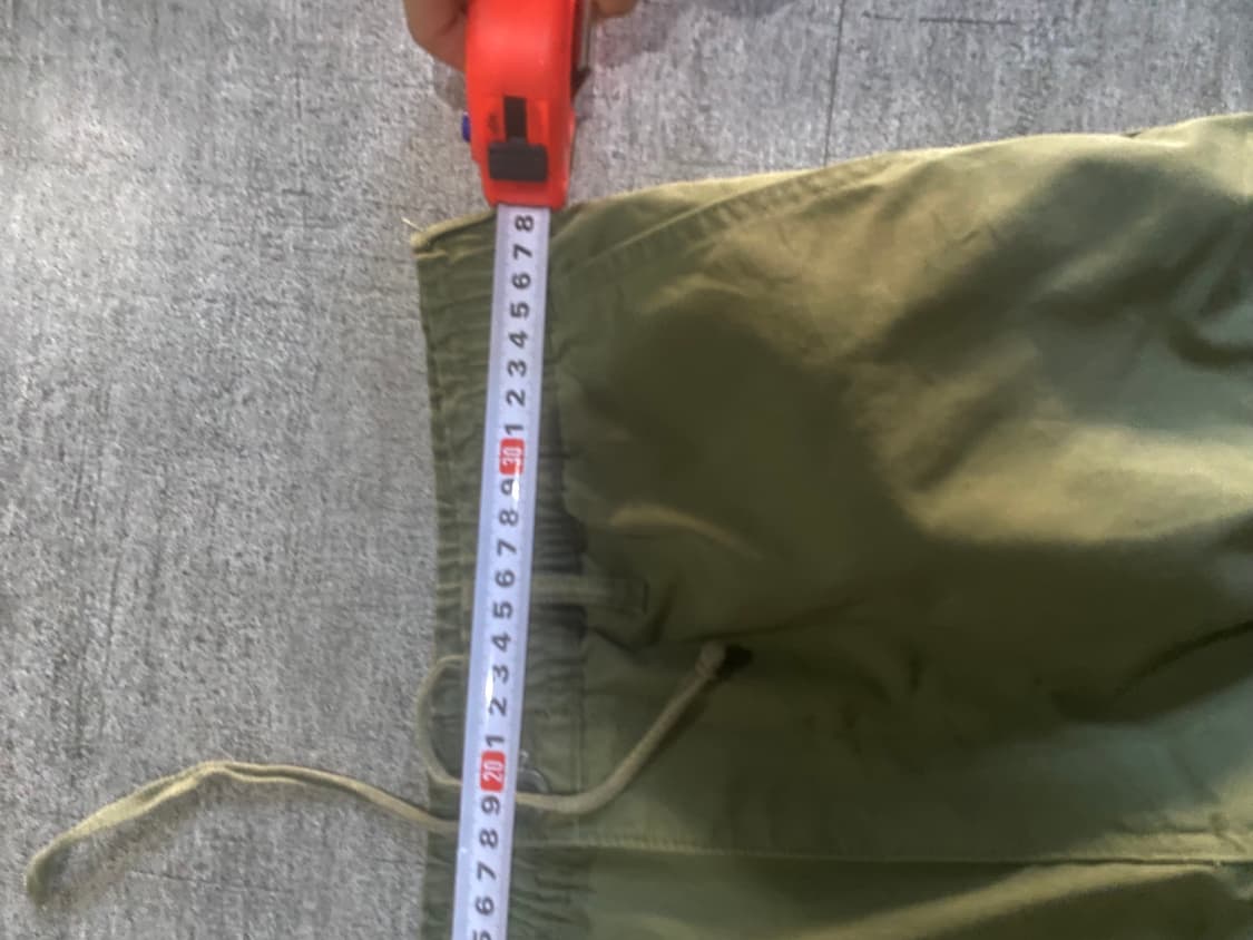 일본빈티지 Gu 올드스쿨아메카지 혁오풍 핀턱 와이드팬츠 카키 상품이미지2