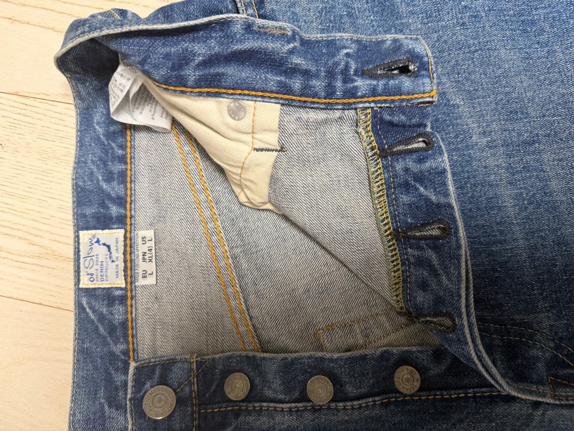 오어슬로우 105 셀비지 데님 (2 YEAR WASH) 상품이미지6