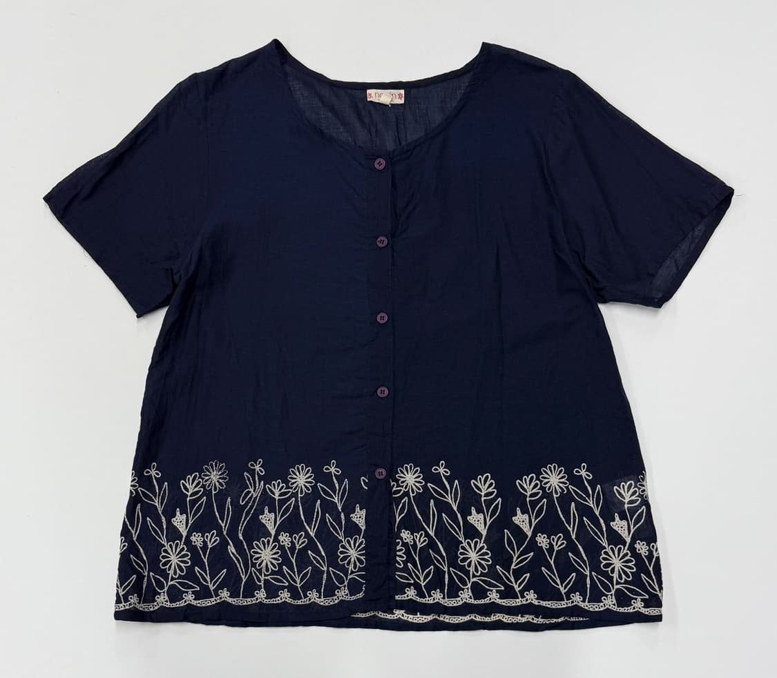 Sheer floral printed blouse 상품이미지3