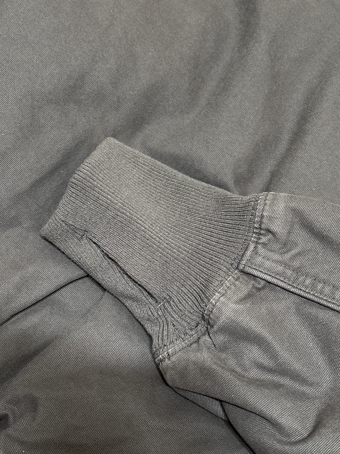 코드그라피 빈티지 워싱 코튼 후드 집업_차콜_M 상품이미지5