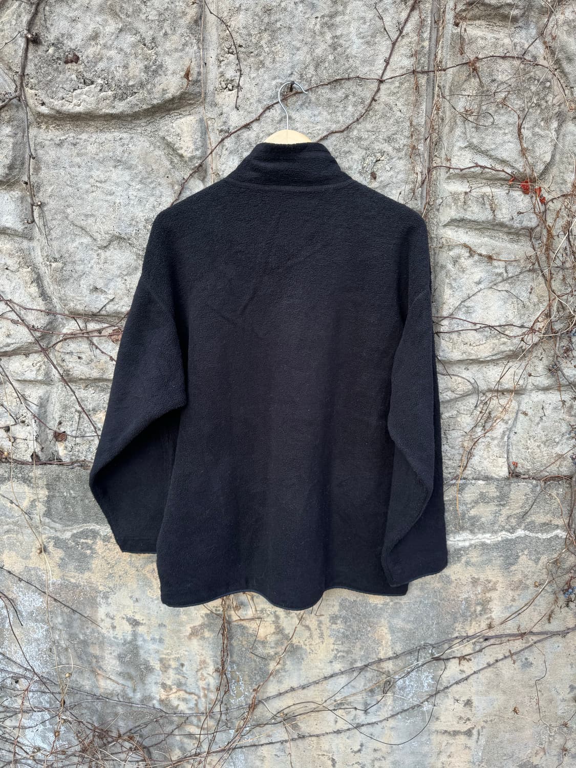 90s 파타고니아 usa 신칠라 플리스 후리스 스냅티 오버핏 블랙 상품이미지2