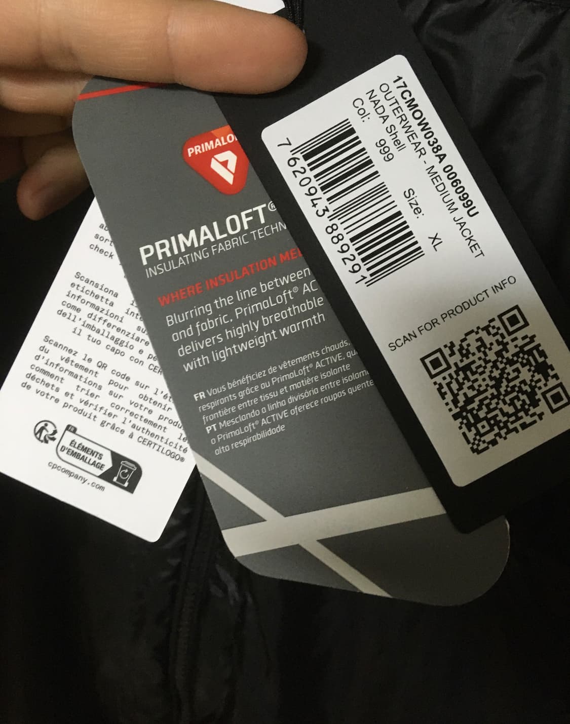 CP컴퍼니 나다쉘 후디드 자켓 블랙 판매합니다 상품이미지9