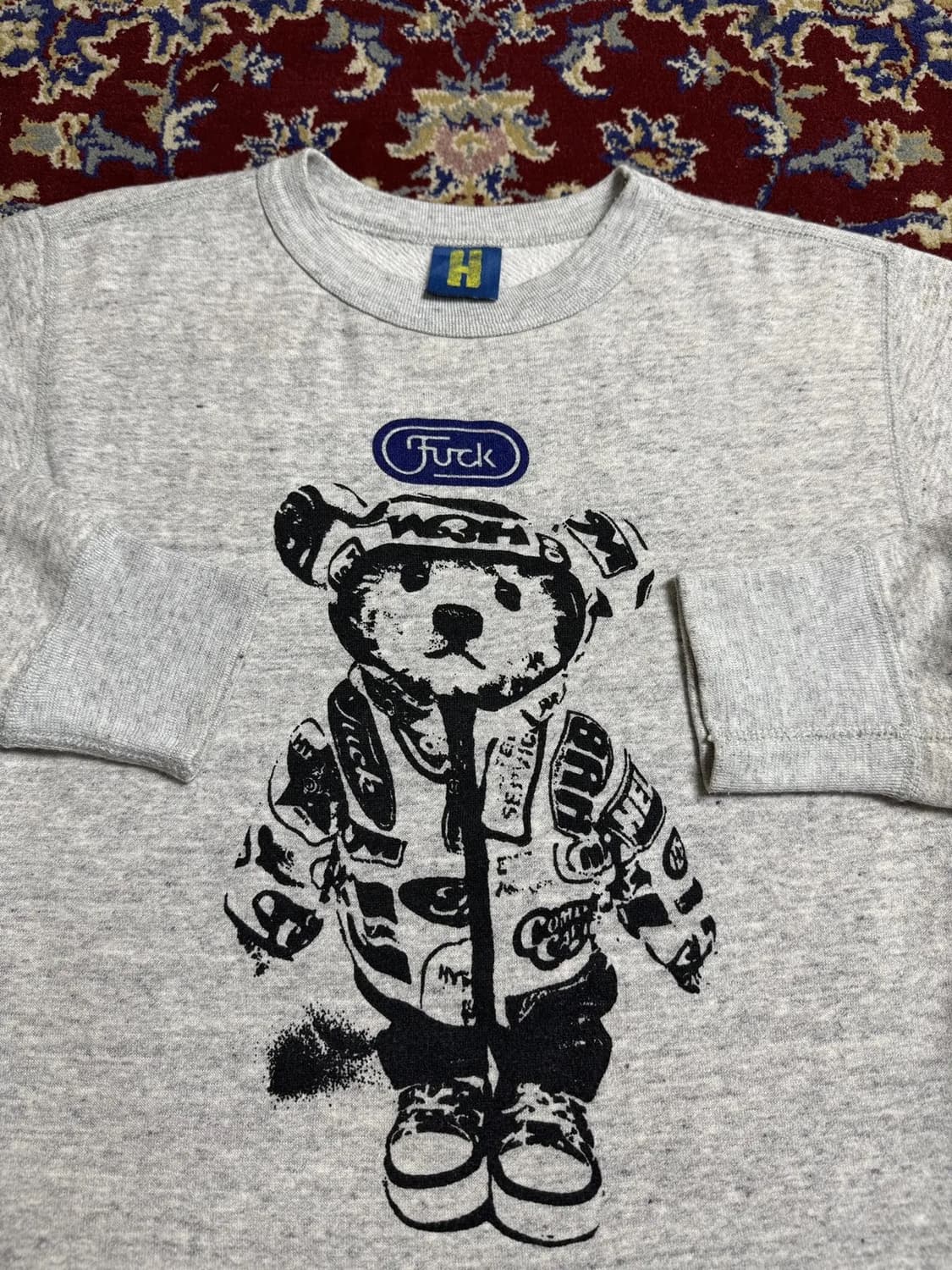 히스테릭 글래머 퍽 레이싱 테디베어 스웻셔츠 상품이미지2