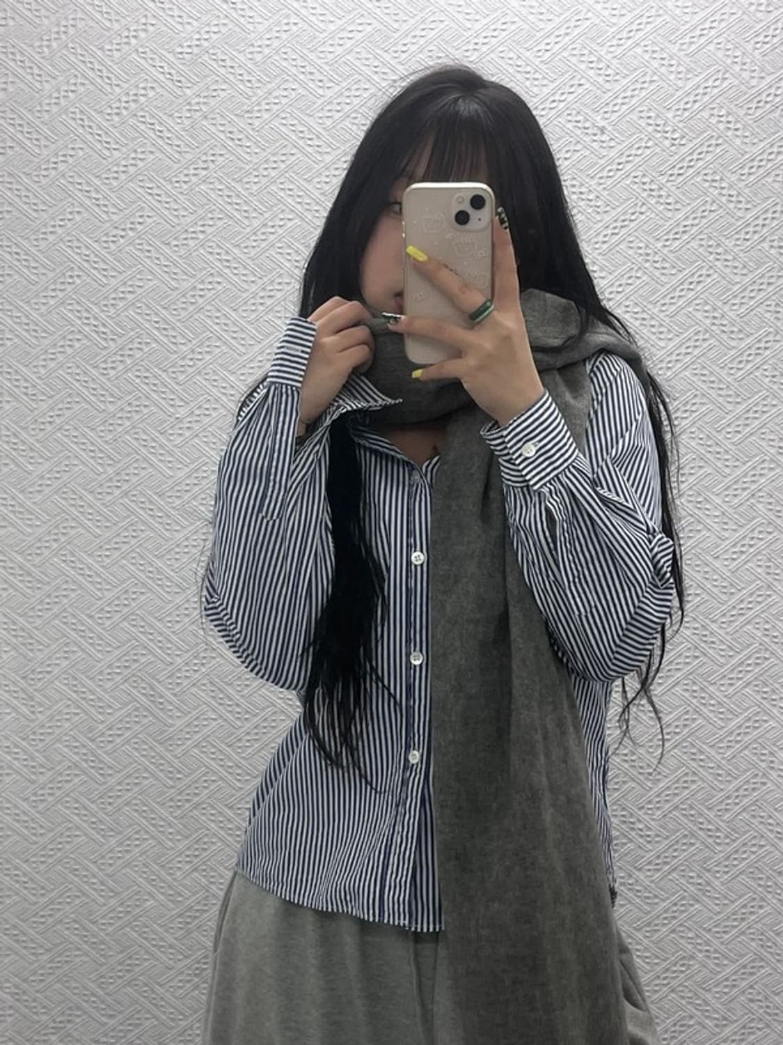 아크네스튜디오 모던시크 캐주얼 비건울 목도리 C07557 상품이미지2