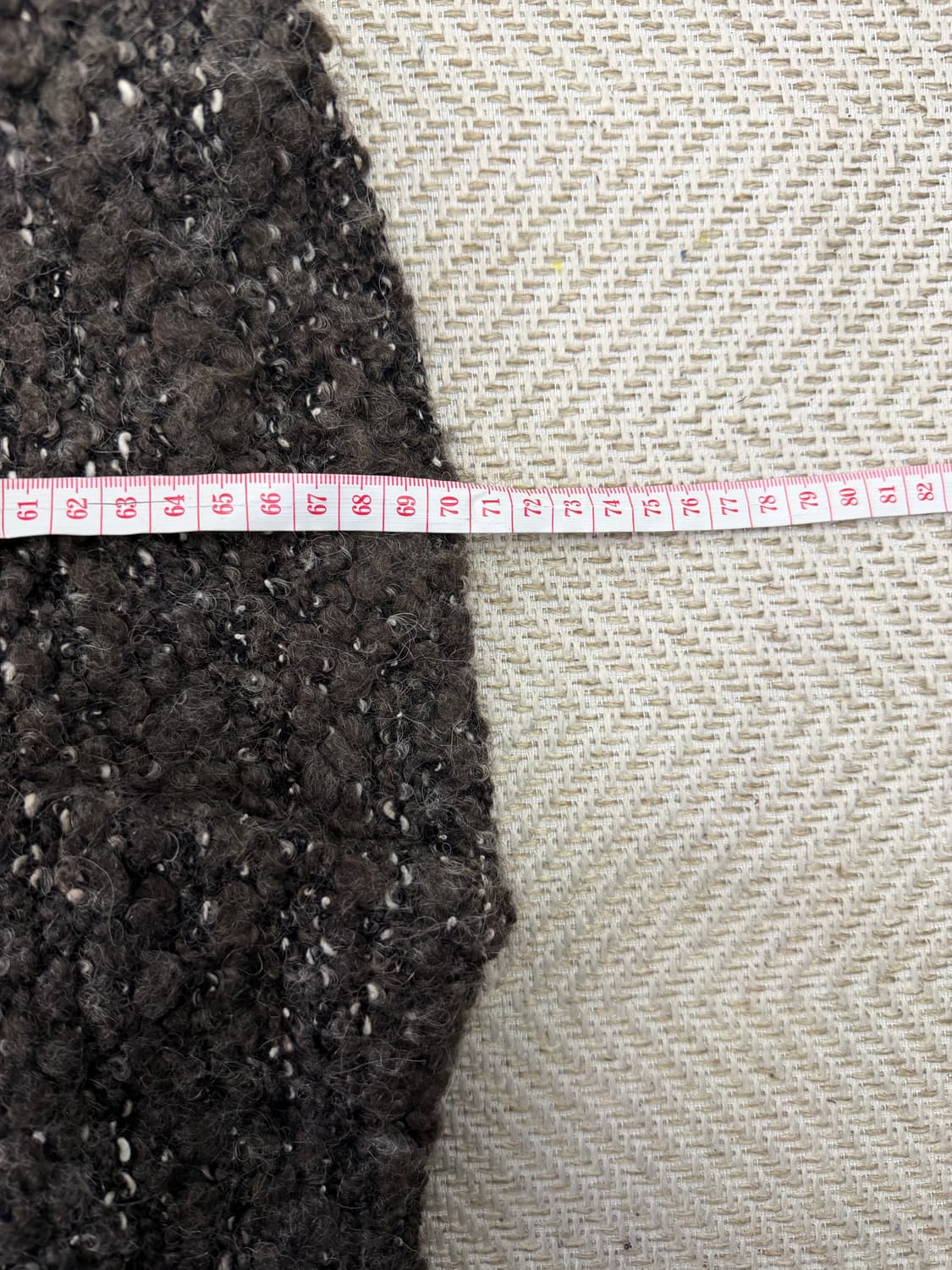 정품) 마쥬 트위드 자켓 브라운 55-66 상품이미지10