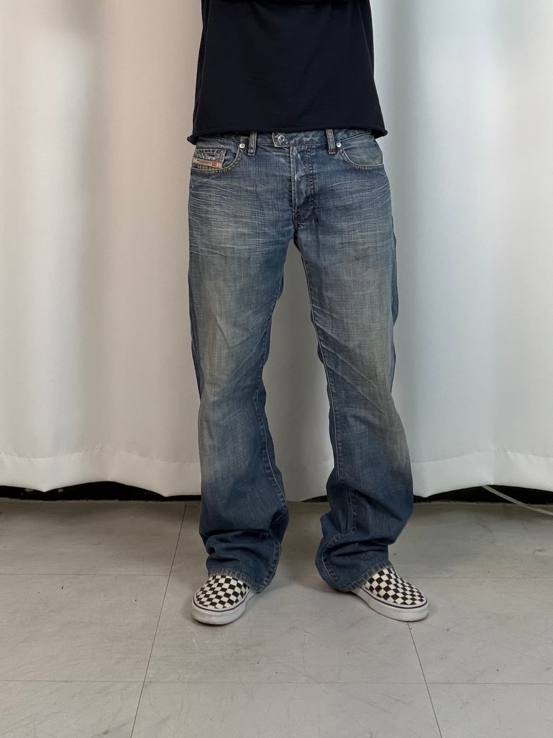 a600) 34 디젤Diesel 스트레이트 데님/청바지 상품이미지4
