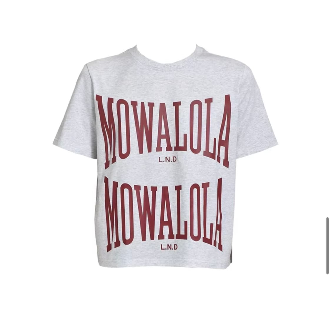 Mowalola 더블 스웻 티 그레이 xl 상품이미지3