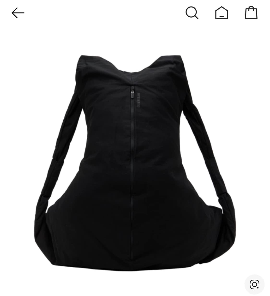 혜인서 드레이퍼리 백팩 블랙 상품이미지1