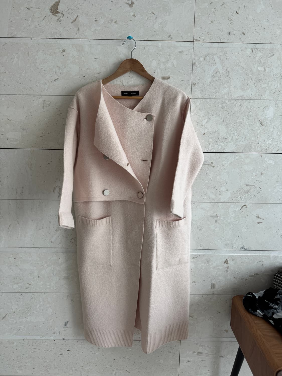 프로엔자슐러 Proenza Schouler 베이비 핑크 부클 코트 s   상품이미지1