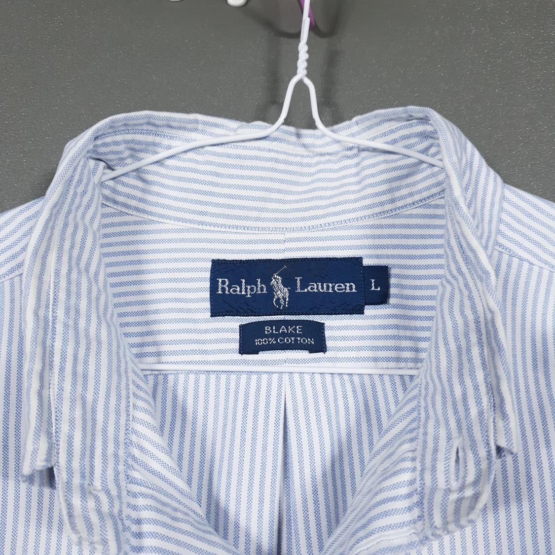 실측 2XL) 폴로 랄프로렌 멀티 포니 버튼다운 스트라이프 옥스포드 셔츠 상품이미지6