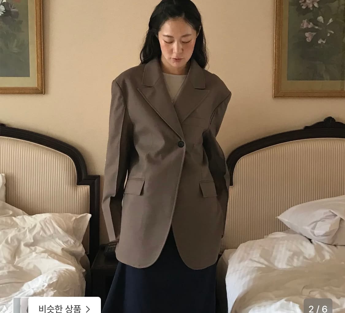 마조네 보이프렌드 더블버튼 자켓 상품이미지4