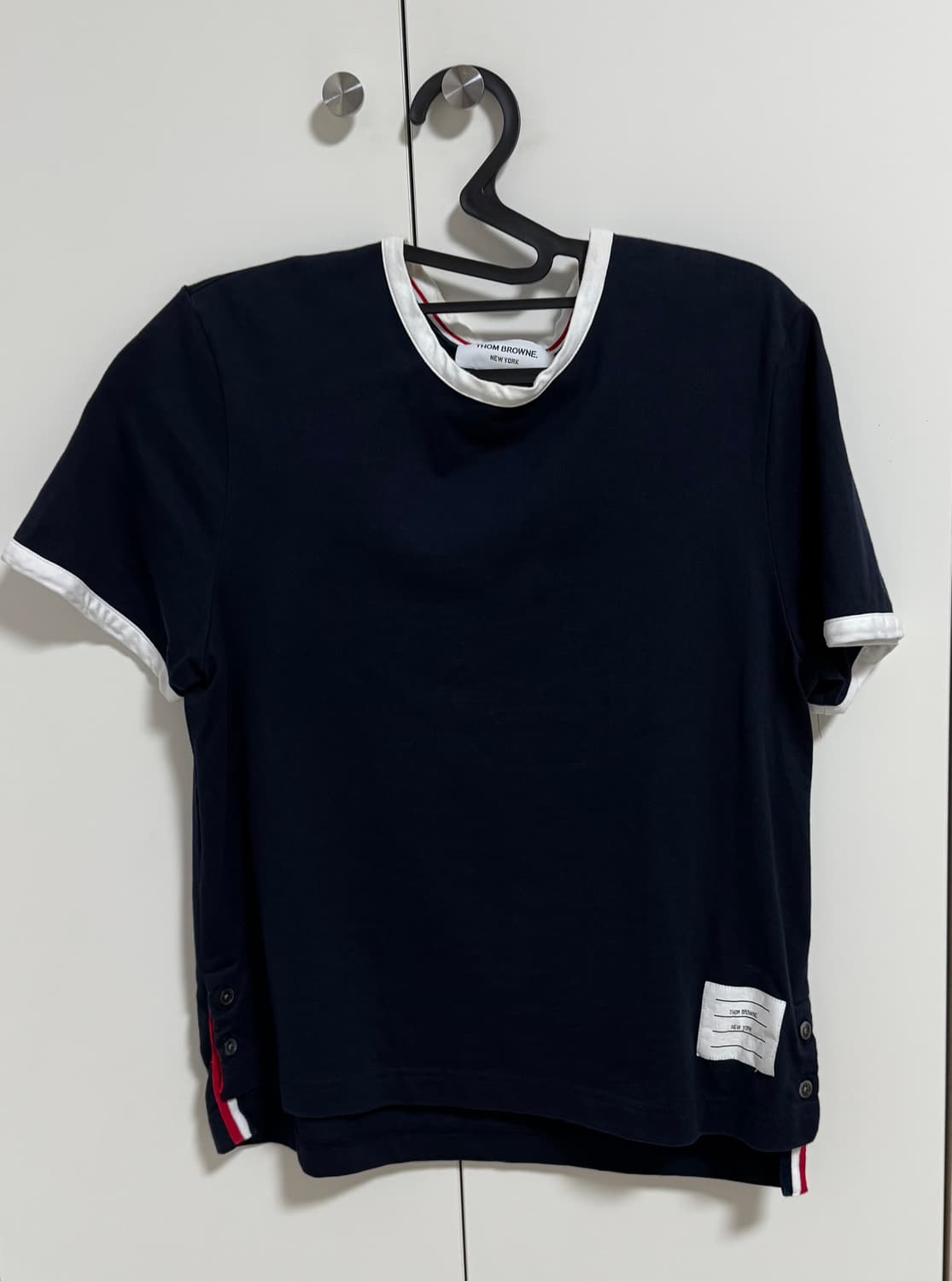 톰브라운 여성 링거 반팔티셔츠 상품이미지1