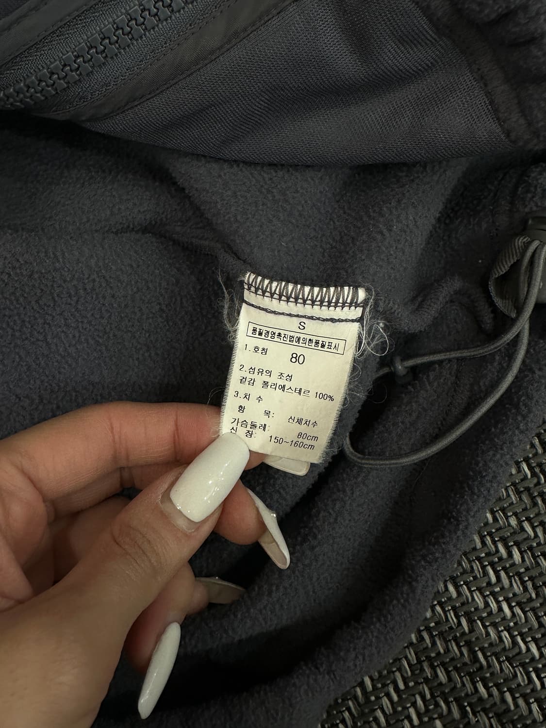 노스페이스 후리스 챠콜그레이 상품이미지4