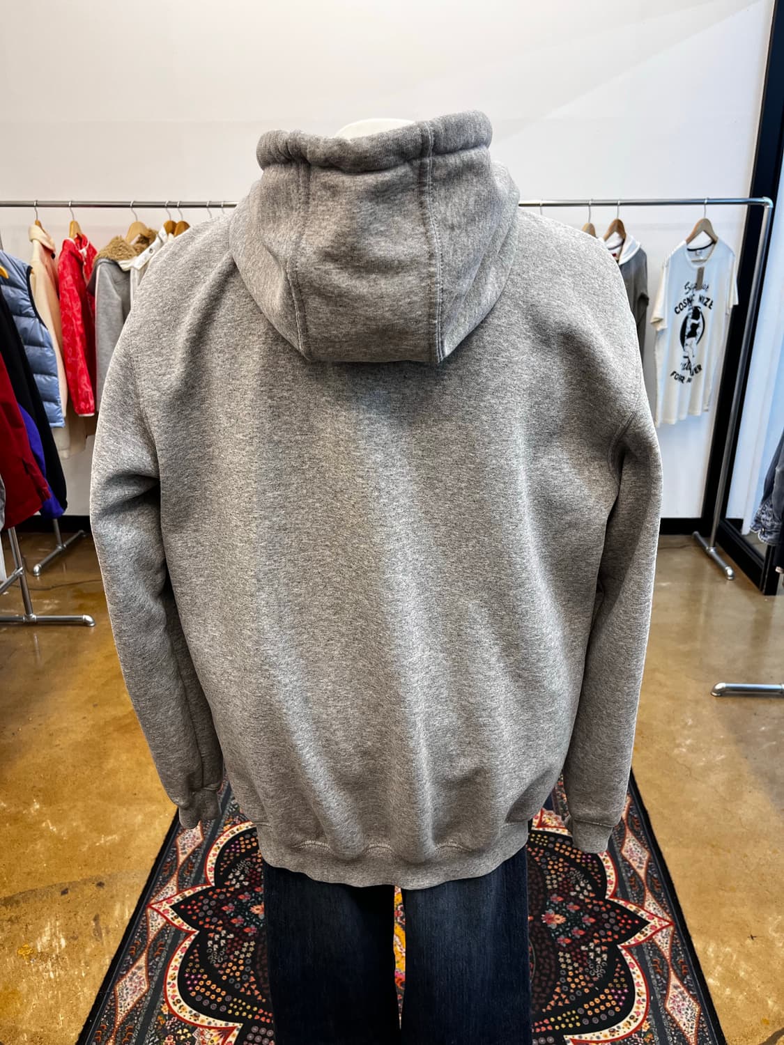 칼하트 오리지널핏 후드 집업 그레이 상품이미지5