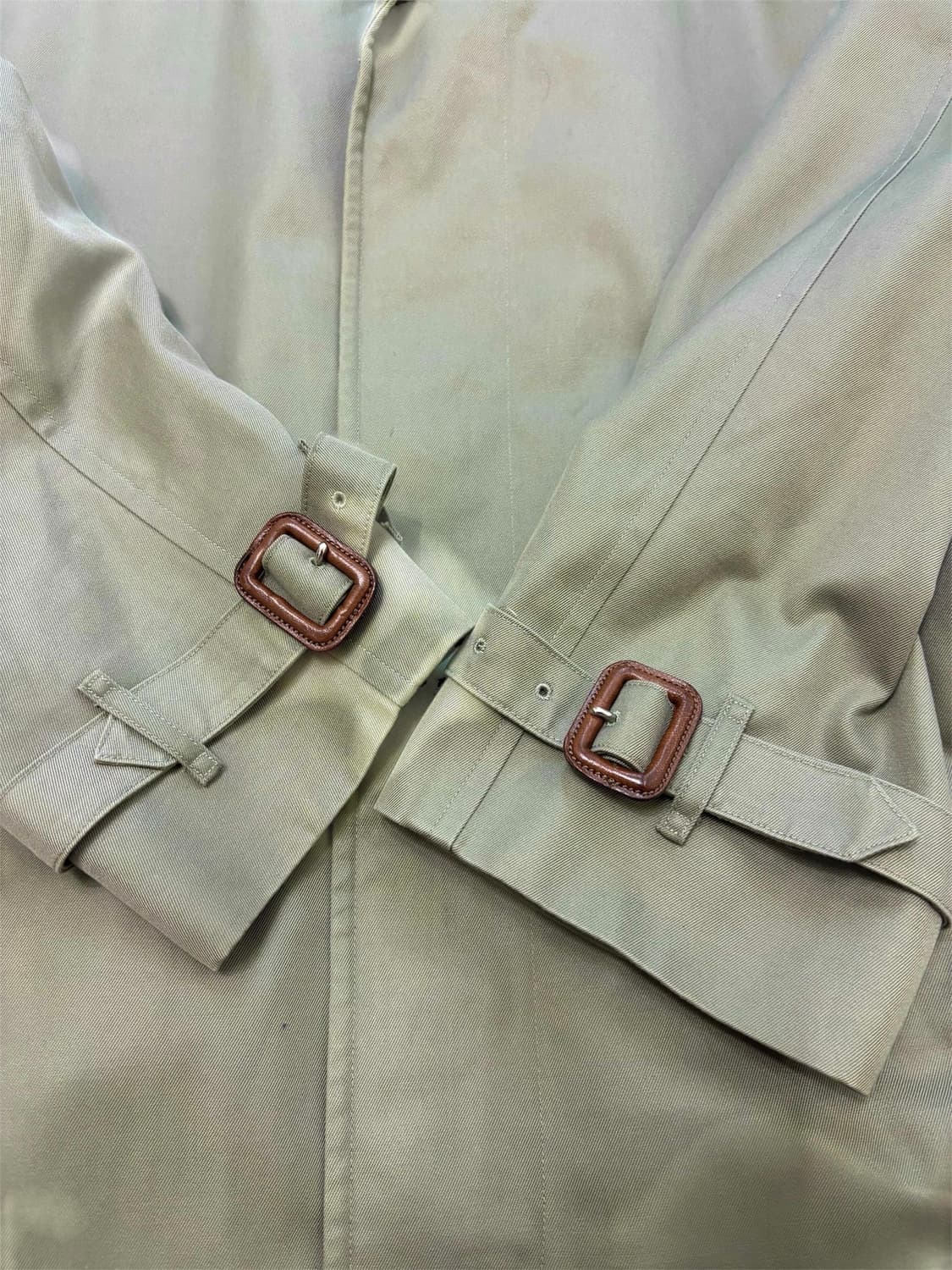 90s VTG 버버리 개버딘 트렌치 코트(벨트set) 상품이미지4
