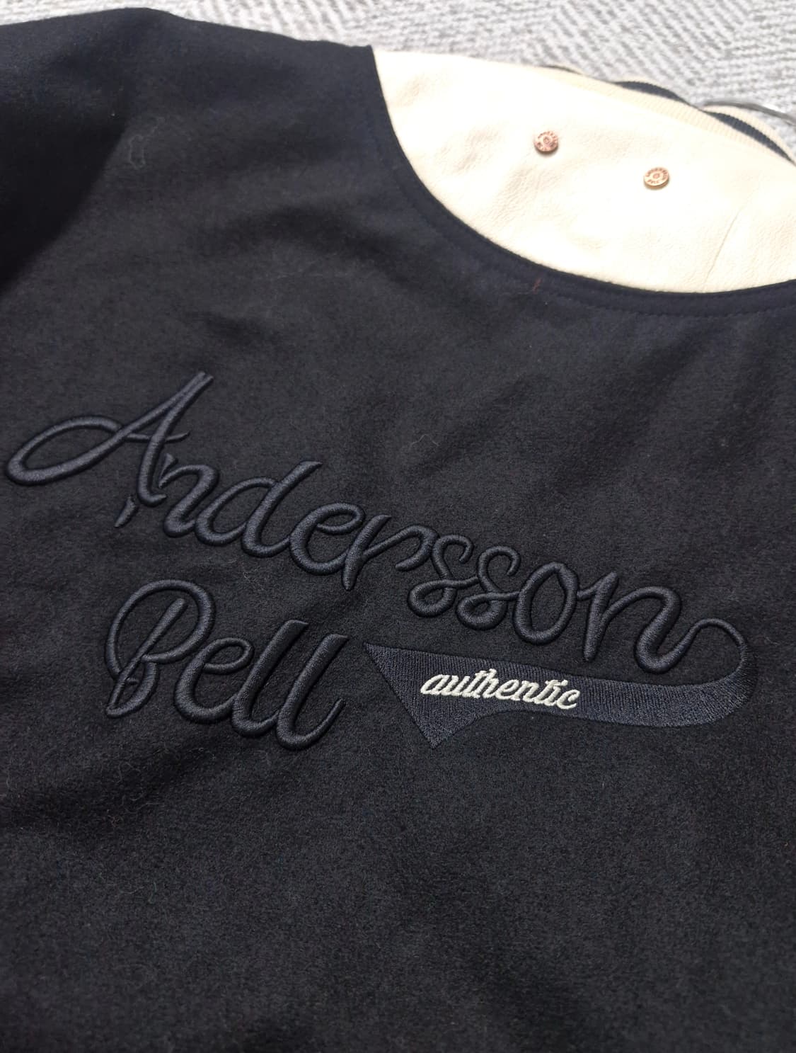 (미시착새상품/샘플) 앤더슨벨 모터사이클 레더 자켓 블랙 L 상품이미지3