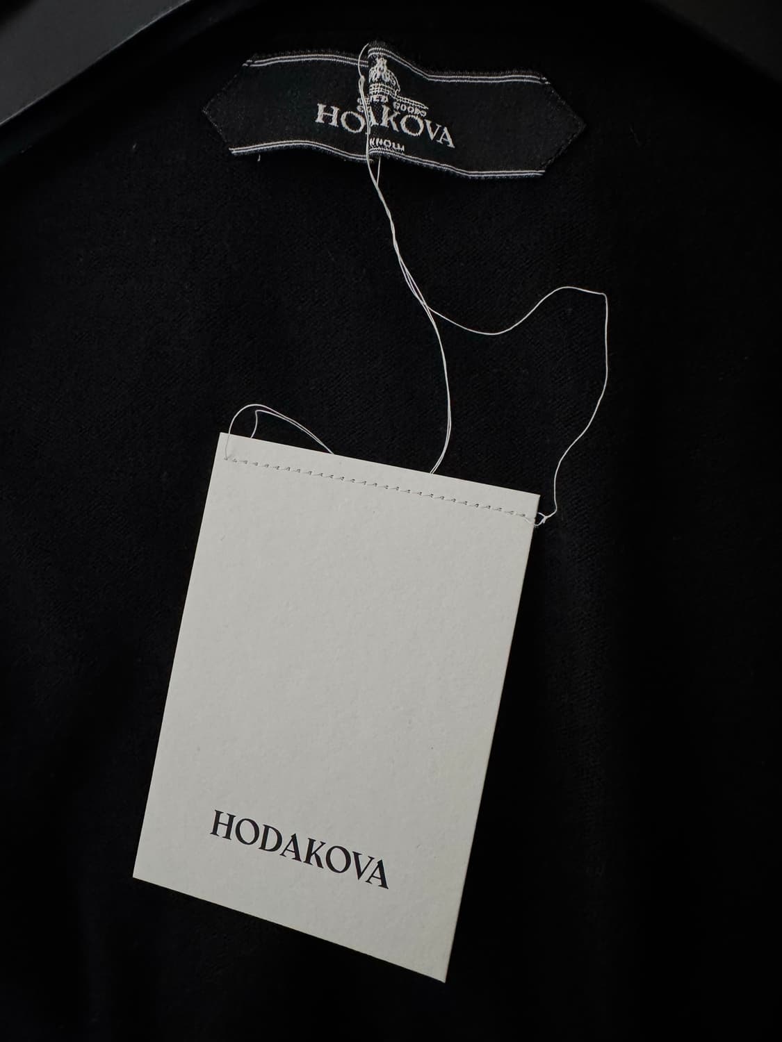 (L) 호다코바 hodakova 울 니트 집업 블랙 상품이미지4
