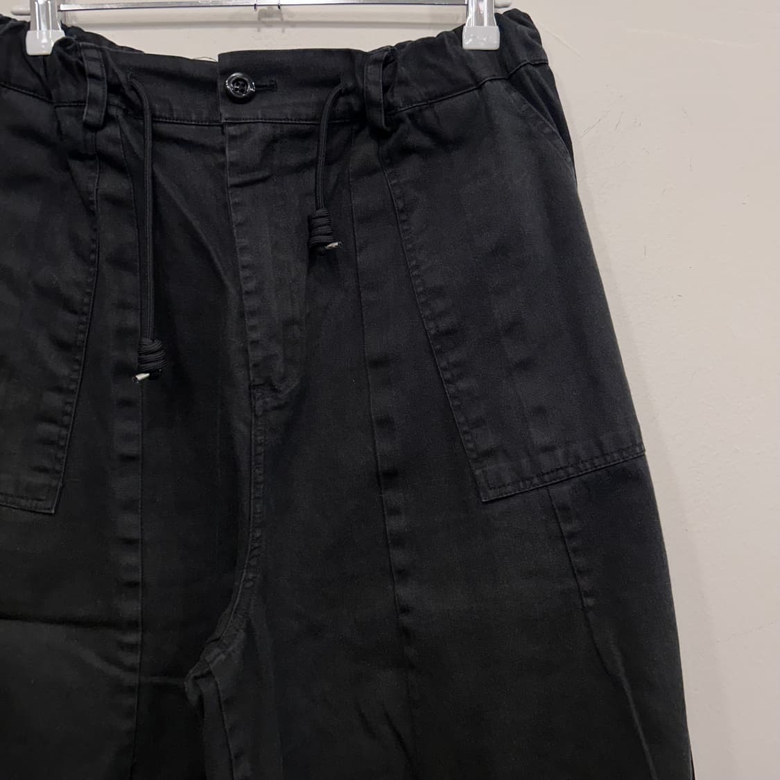 백밴딩 스트링 절개 코튼 벌룬팬츠 상품이미지1