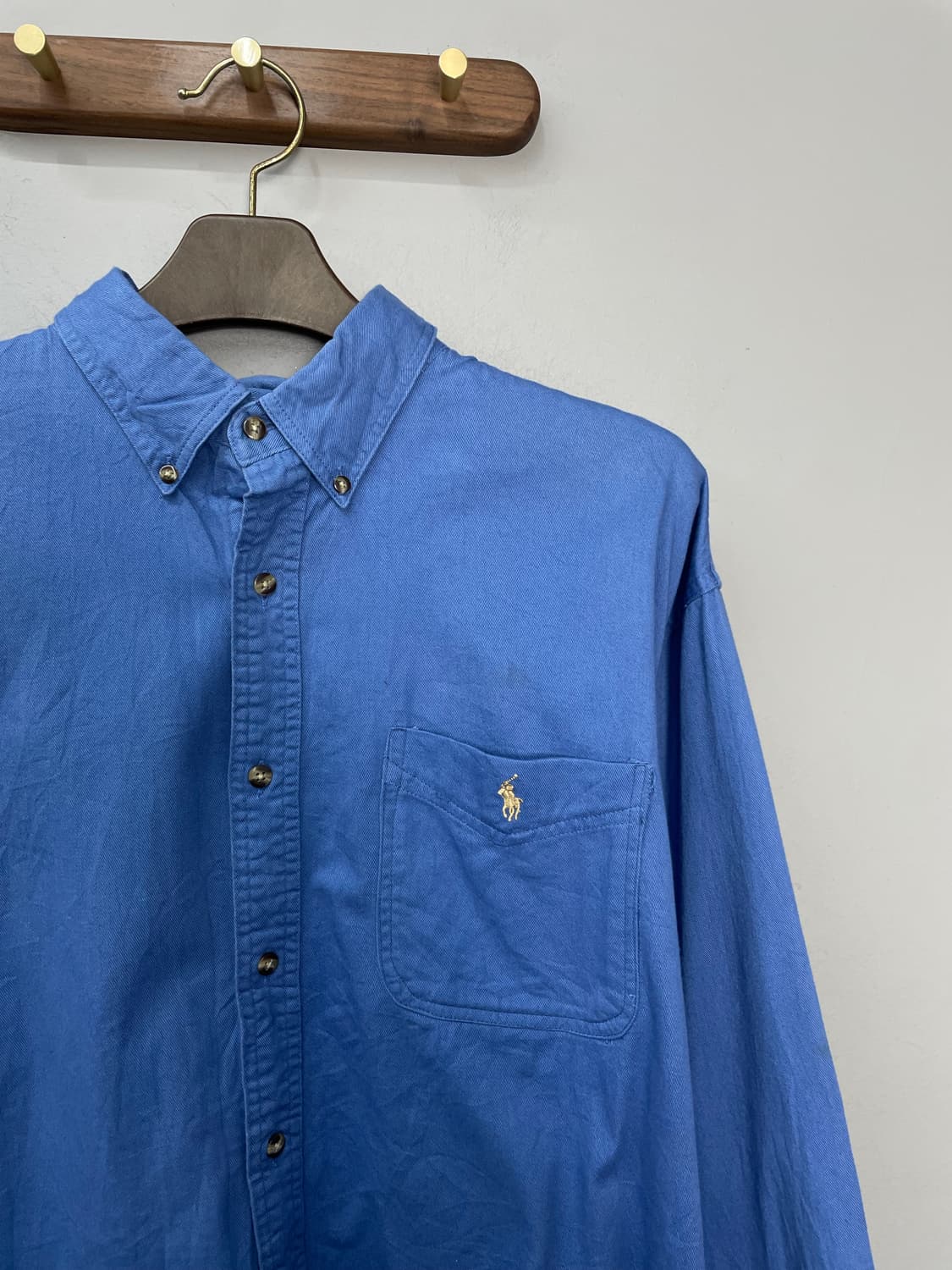 폴로 랄프로렌 오버핏 블루 옥스포드 셔츠 H1033 상품이미지3