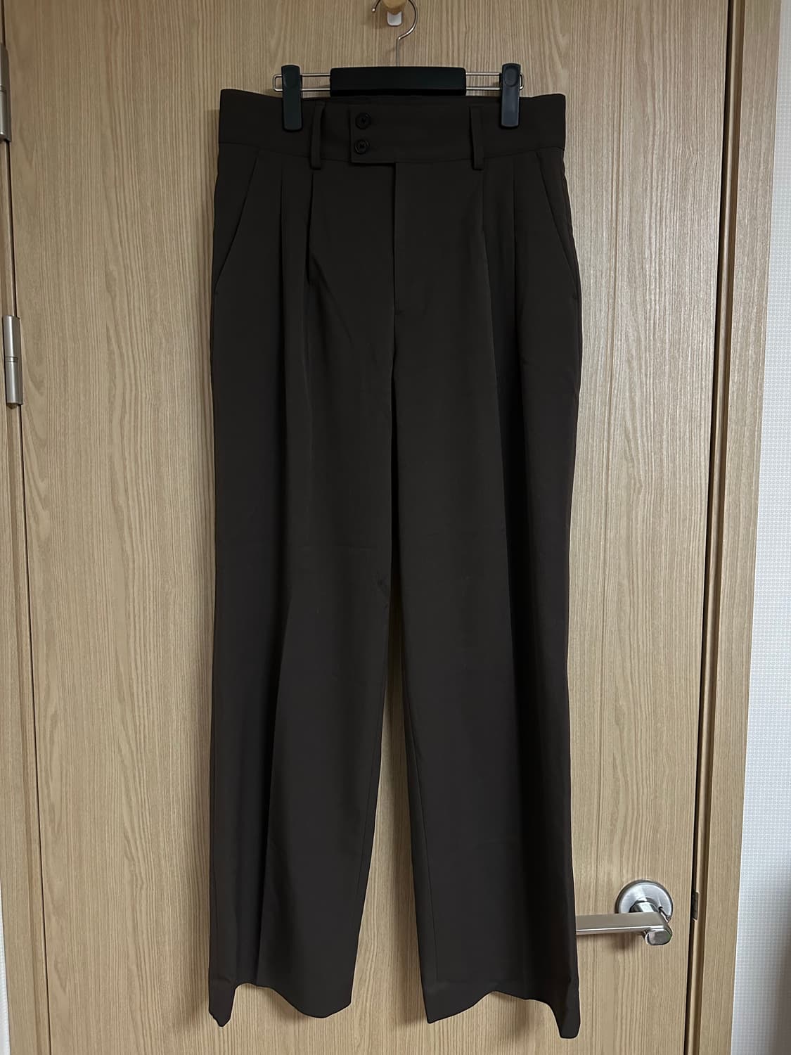 무신사 스탠다드 / 투턱 와이드 슬랙스 반다이크 브라운 / 30 상품이미지2