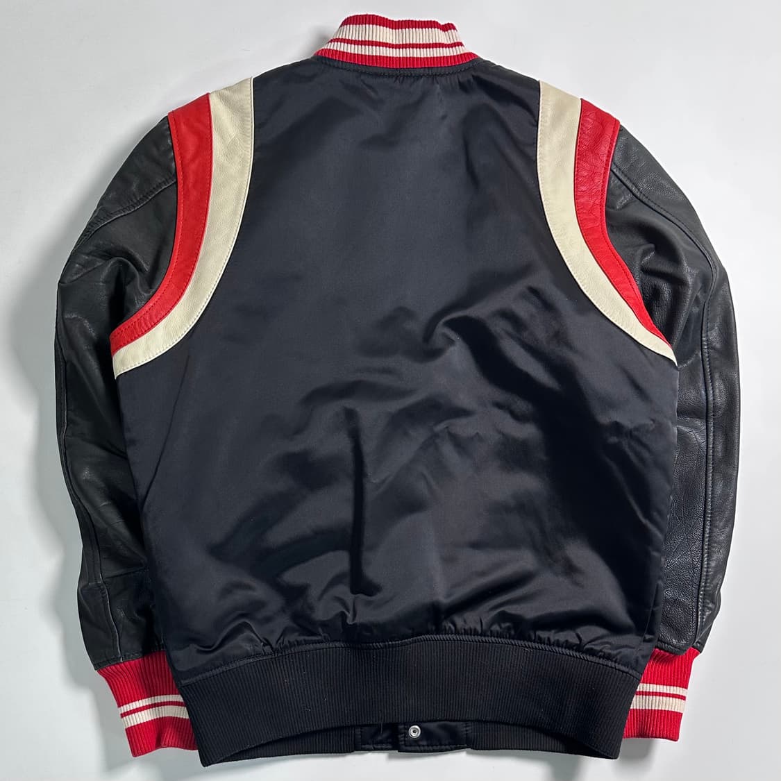 디젤 레더/나일론 바시티 자켓 상품이미지5