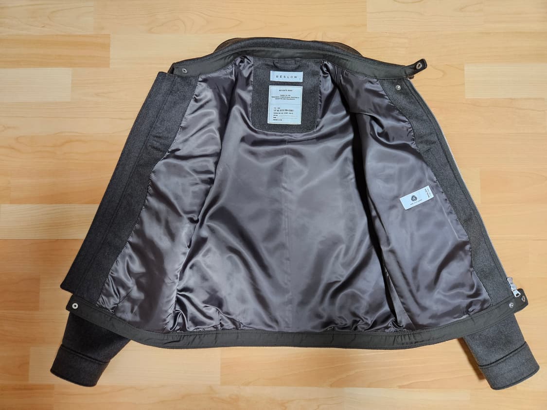 비슬로우 캐시미어 밀리터리 자켓 다크올리브 S 상품이미지6