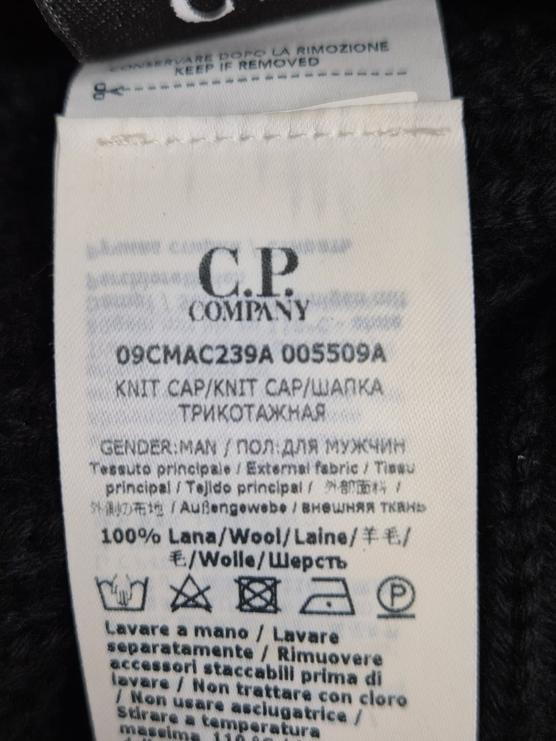 (OS)CP컴퍼니 FW20 고글 비니 블랙 상품이미지5