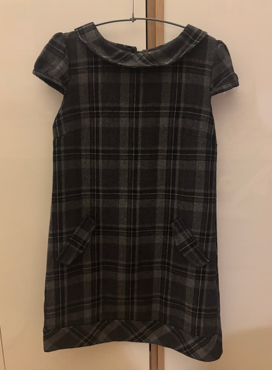 빈티지 체크 퍼프원피스 모리걸 상품이미지2